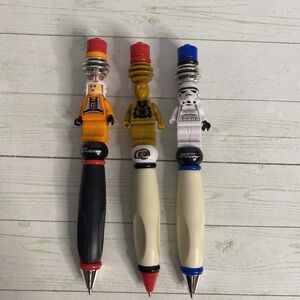 Star Wars Lego Connect Lot C-3PO, Luke, Storm Trooper Pens Black Ink